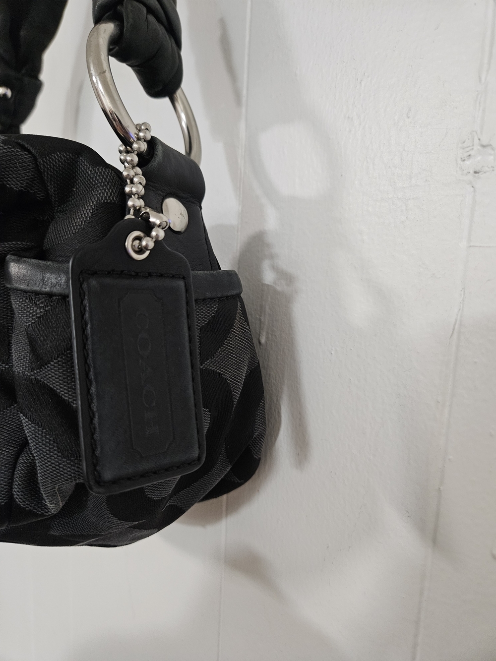 Vintage Coach Op Art Parker Hobo - Picture 4 of 7